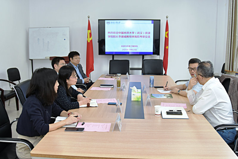 中国地质大学（武汉）资源学院李建威院长来太阳集成官网调研交流